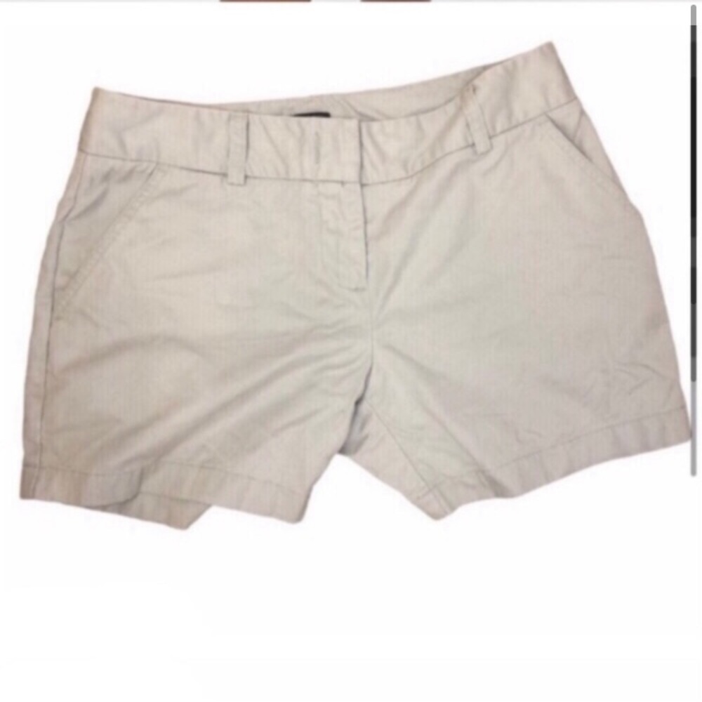 J. Crew City Fit Khaki Cotton shorts Sz 4 - Picture 2 of 7